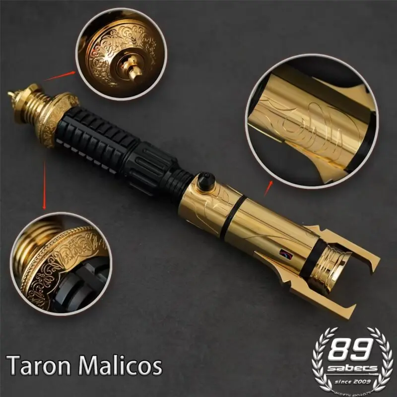 [89SABERS] Talon-Lichtschwert, Ganzmetallmaterial, Reprint-Filmstützengrößen 1:1, mit 19 Sätzen Tonschriftarten und Lichteffekten.