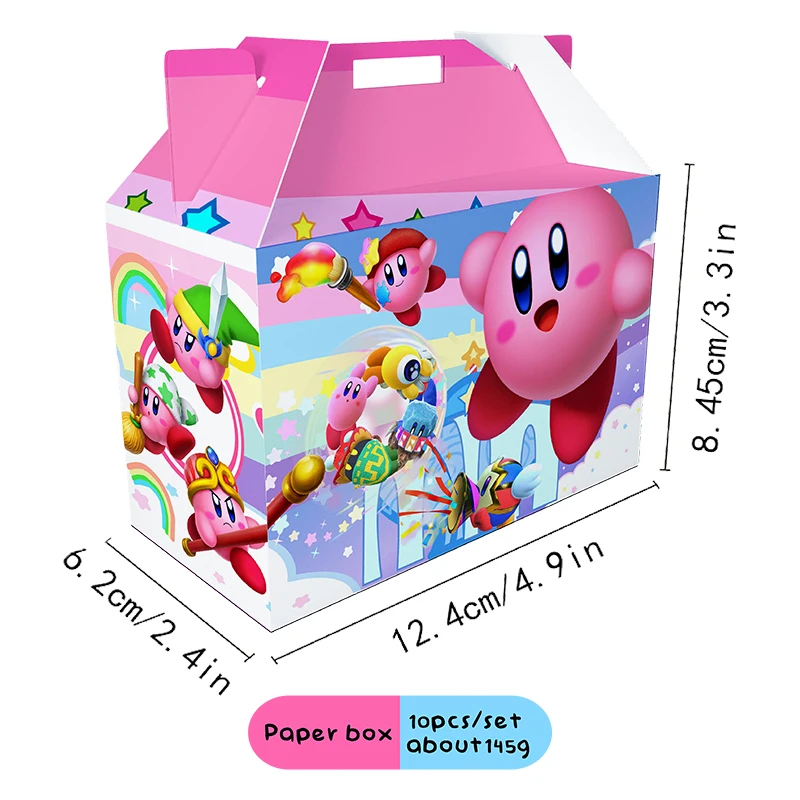 Kirby-Star Anime decorazione per feste di compleanno per bambini accessori per la tavola forniture per feste piatti tovaglioli palloncini regalo per Baby Shower