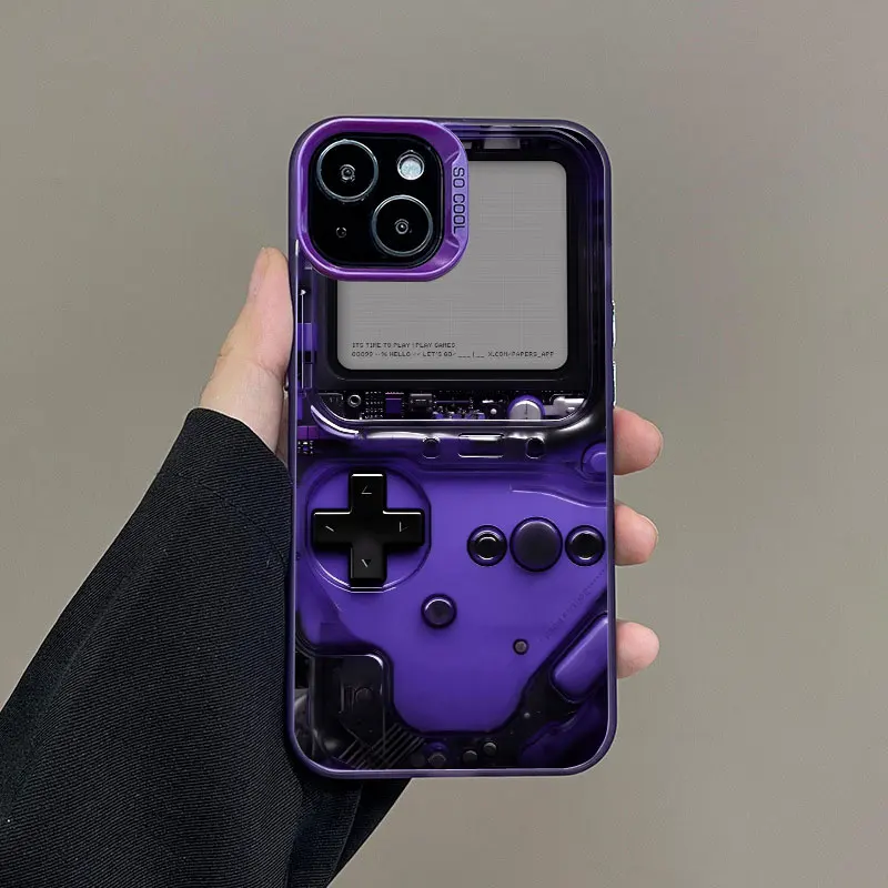Technologie-Spielkonsole 2D-Druck Handyhülle für iPhone 11 12 13 Mini Pro Max 17 14 15 16 Pro Max Plus Stoßfeste Laser-Schutzhülle – Detail 5