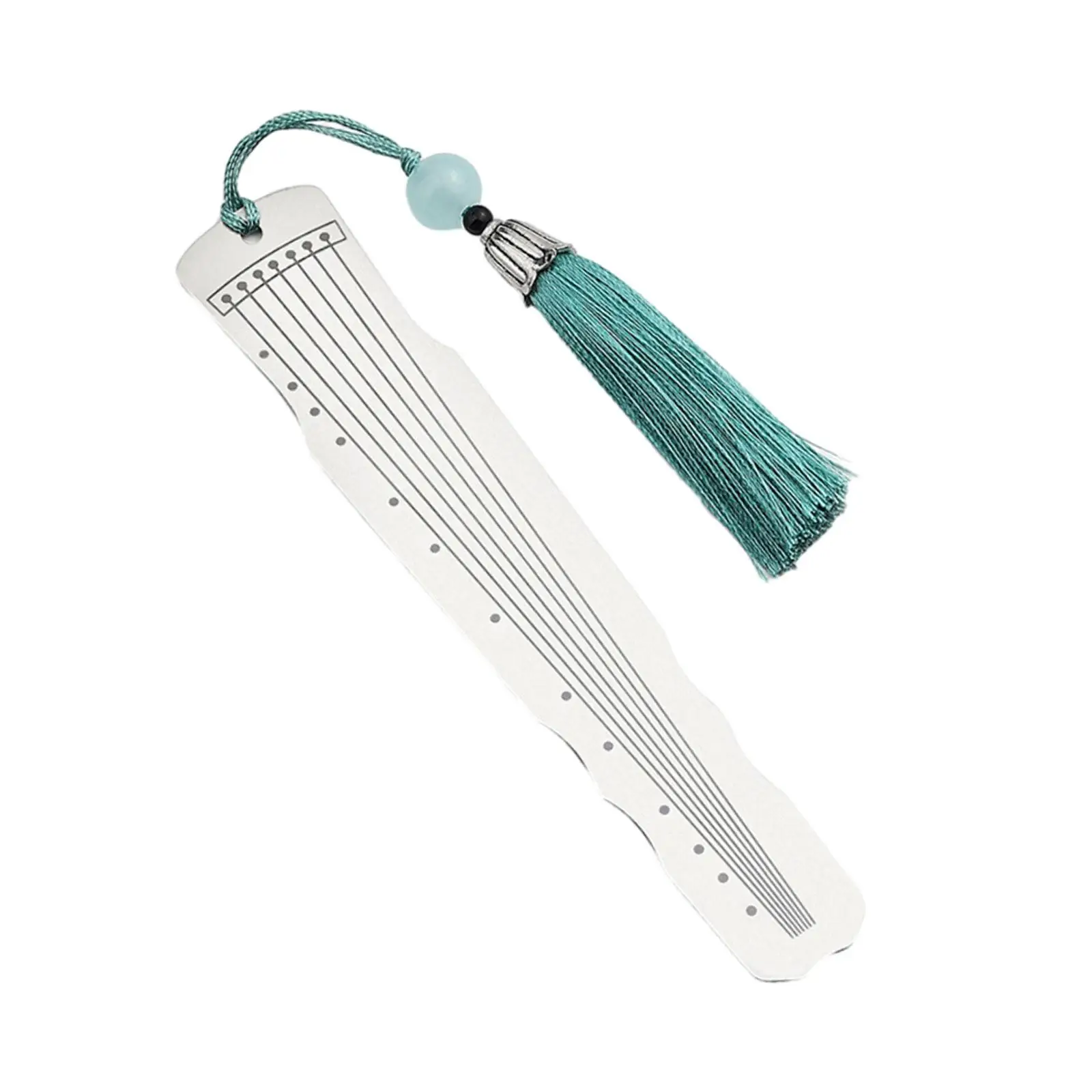 6x Chinese Bookmark Musical Instrument Design Metal Reading Markers for Gifts