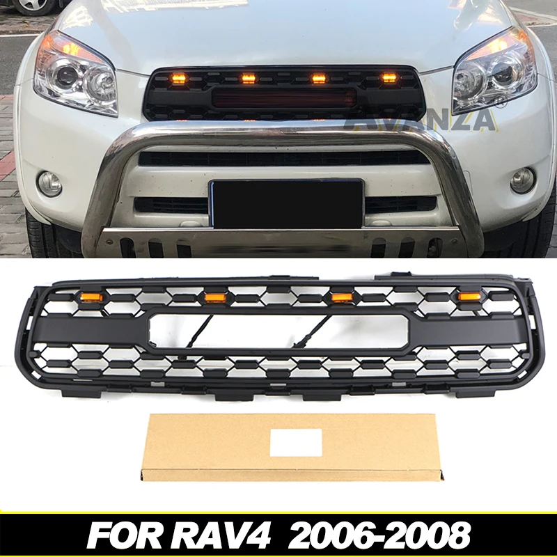 

Front bumper grille TRD modification rav4 front grille accessories decoration For Toyota rav4 grill 2006 2007 2008