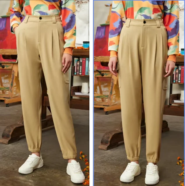 

Foreign trade original single Spain new loose leg women's casual pants