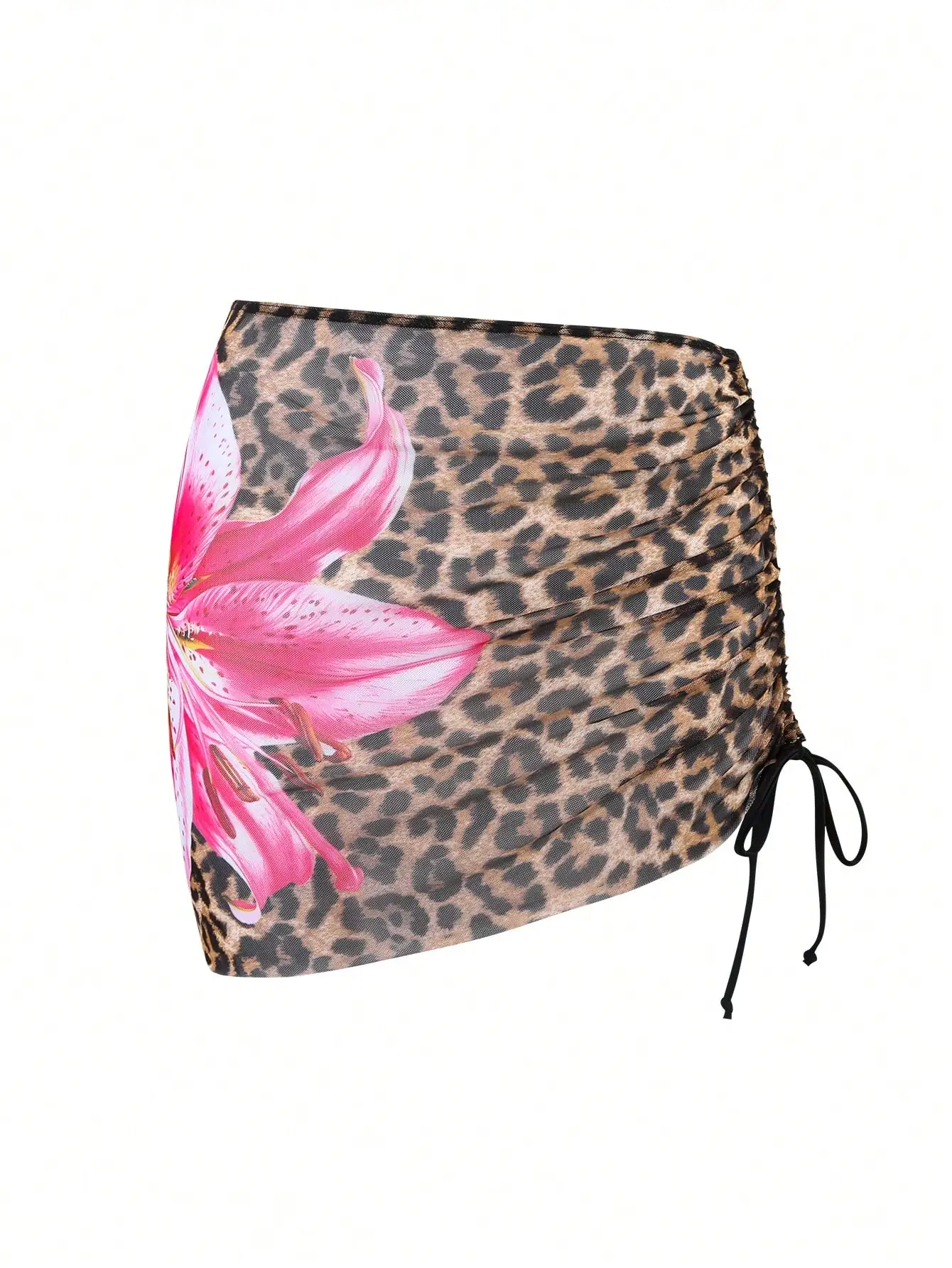 

Женская прозрачная юбка-накидка на завязках для пляжа и лета