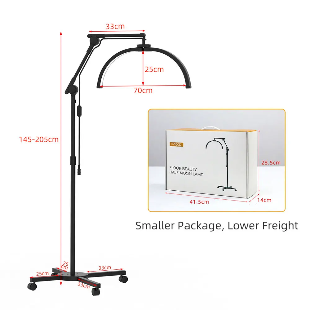Half Moon Lash Light Tattoo Nagelmanicurelamp Verstelbare helderheid Schoonheidssalon Meubilair Ontwerp LED