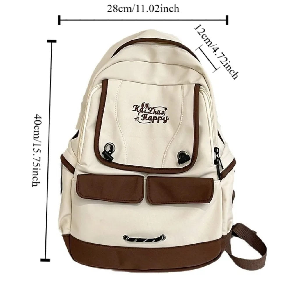 Niedlichen Nylon großen College-Rucksack wasserdichte Freizeit Mädchen Design Bücher tasche große Kapazität schwarze Schulter Schult aschen Laptop