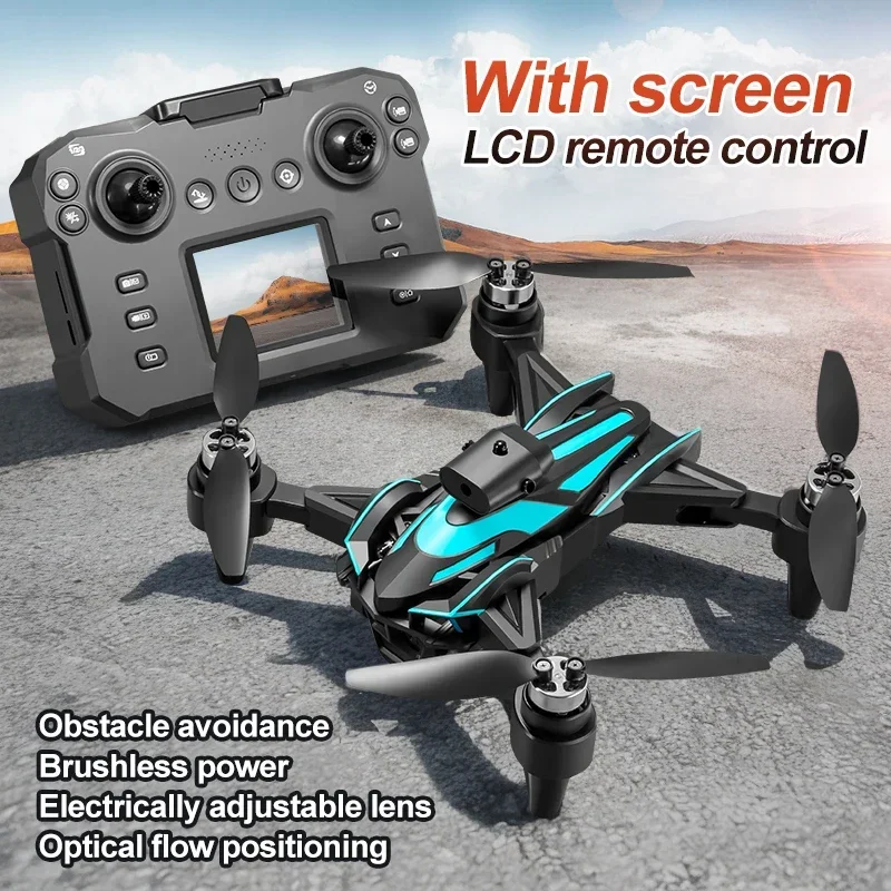 Novo k12 2 bateria max tela controlada versão 4k hd câmera sem escova drone evitar obstáculos dobrável quadcopter dron rc brinquedo