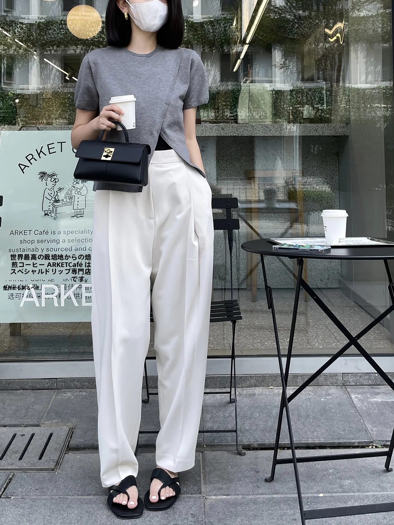 

Spring Summer Women's High Waist Straight Leg Pants Anti-Wrinkle Casual Versatile Polyester Fiber Long Trousers for Commuting
