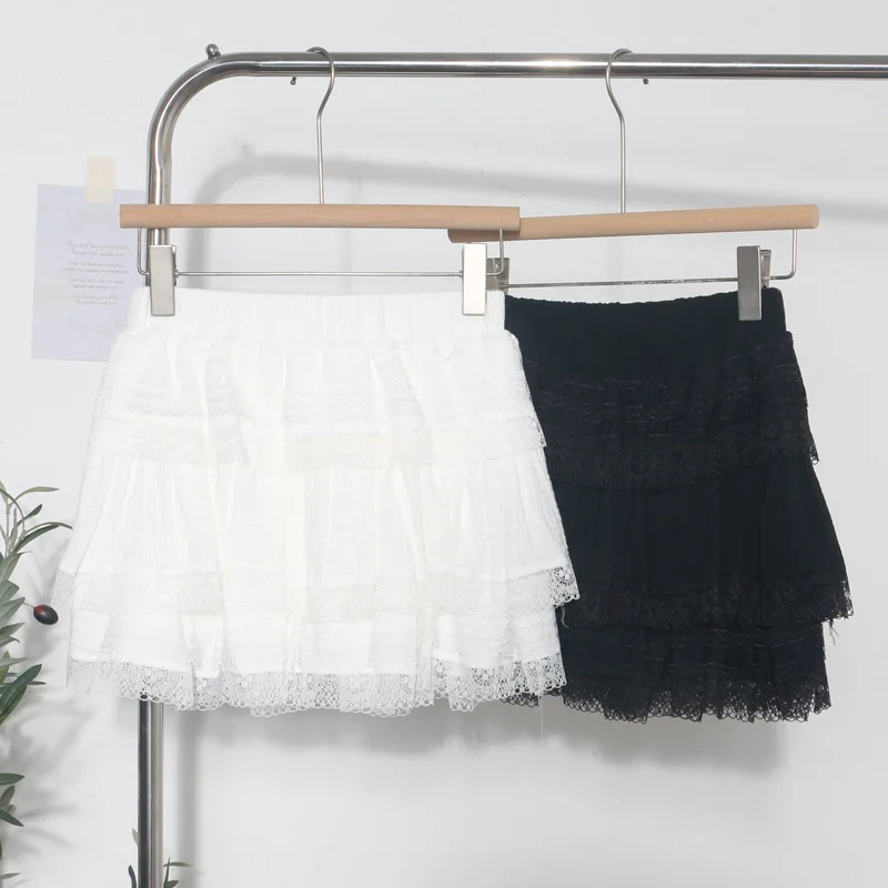 

Women's Cute Lace Anti-light Cake Skirt