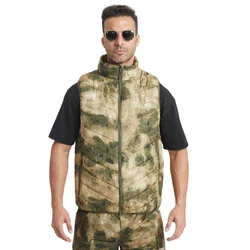 Autumn Winter Heated Fishing Vest Men's Casual Sports Sleeveless Jacket Waistcoat Camouflage Tactical Outdoor Warm Hiking Vest
