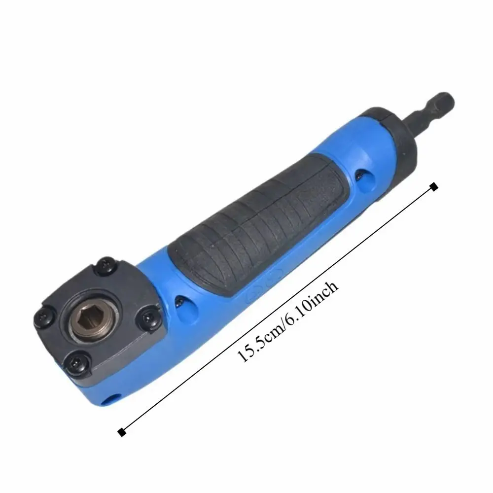 ترقية الزاوية اليمنى تمديد سائق الانحناء 90 درجة تدوير اليسار واليمين حامل المقبس المغناطيسي الأزرق والبرتقالي أداة يدوية