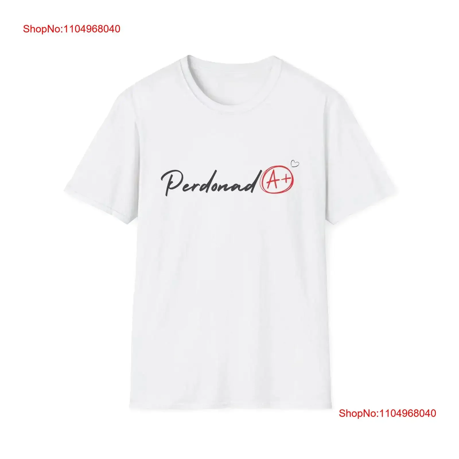 

Perdonada T Shirt Spanish Forgiveness Apology Softstyle Top Casual Apparel vintage Washed Stylish Comfortable homme Slightly