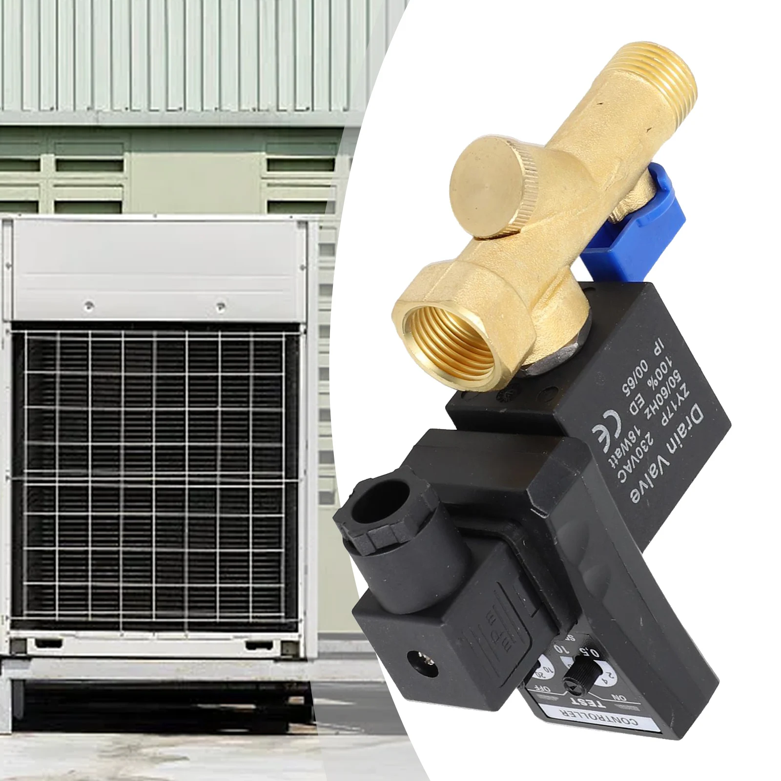AC220V Electronic Timed Drain Valve for Compressed Air Applications Features Metal Build and LED Indicator Light