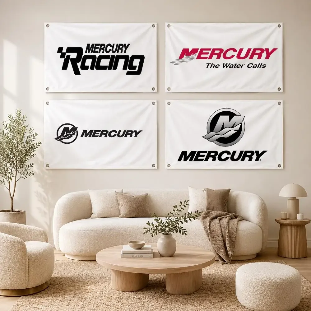 Brand Mercury-6 Motor Flags flag For Decoration Outdoor Picnic Hanging Home Camping Party Banner