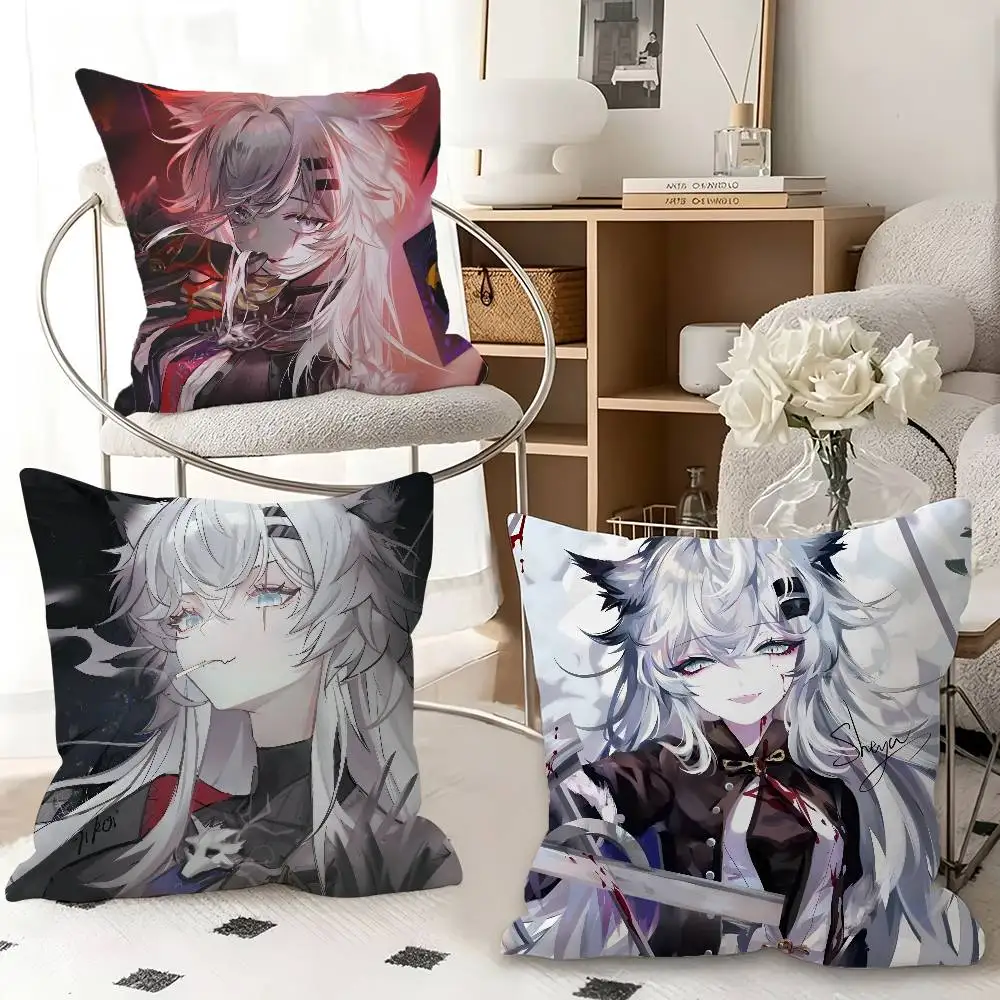 1pc Game A-rknights L-appland Pillow Case Fashion Square Pillowcase Bedroom Sofa Room Ins Decoration Leisure
