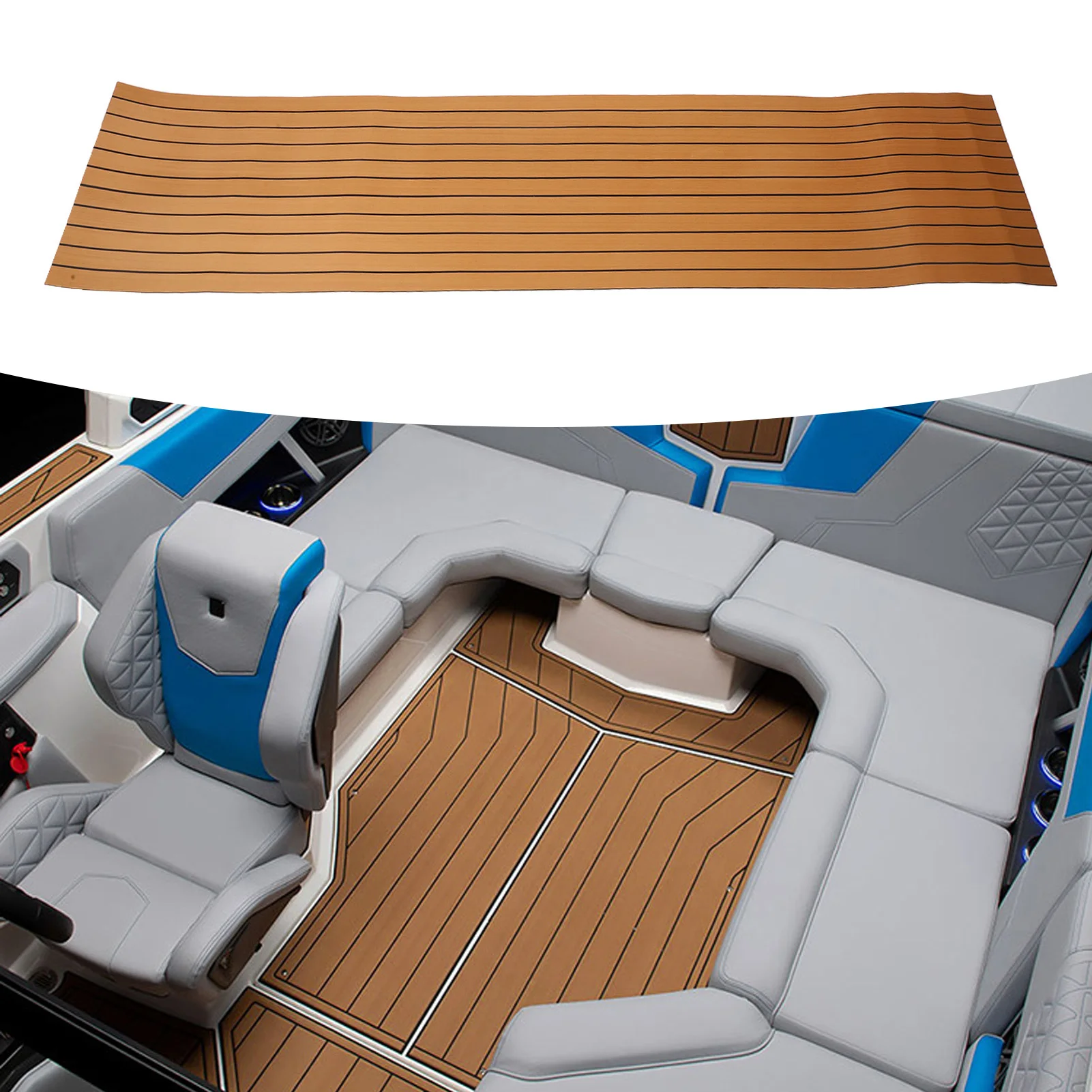 Boat Flooring EVA Foam Waterproofing Shock Absorption Anti Slip Deck Flooring Carpet For Yacht Motorhome Marine Accessories
