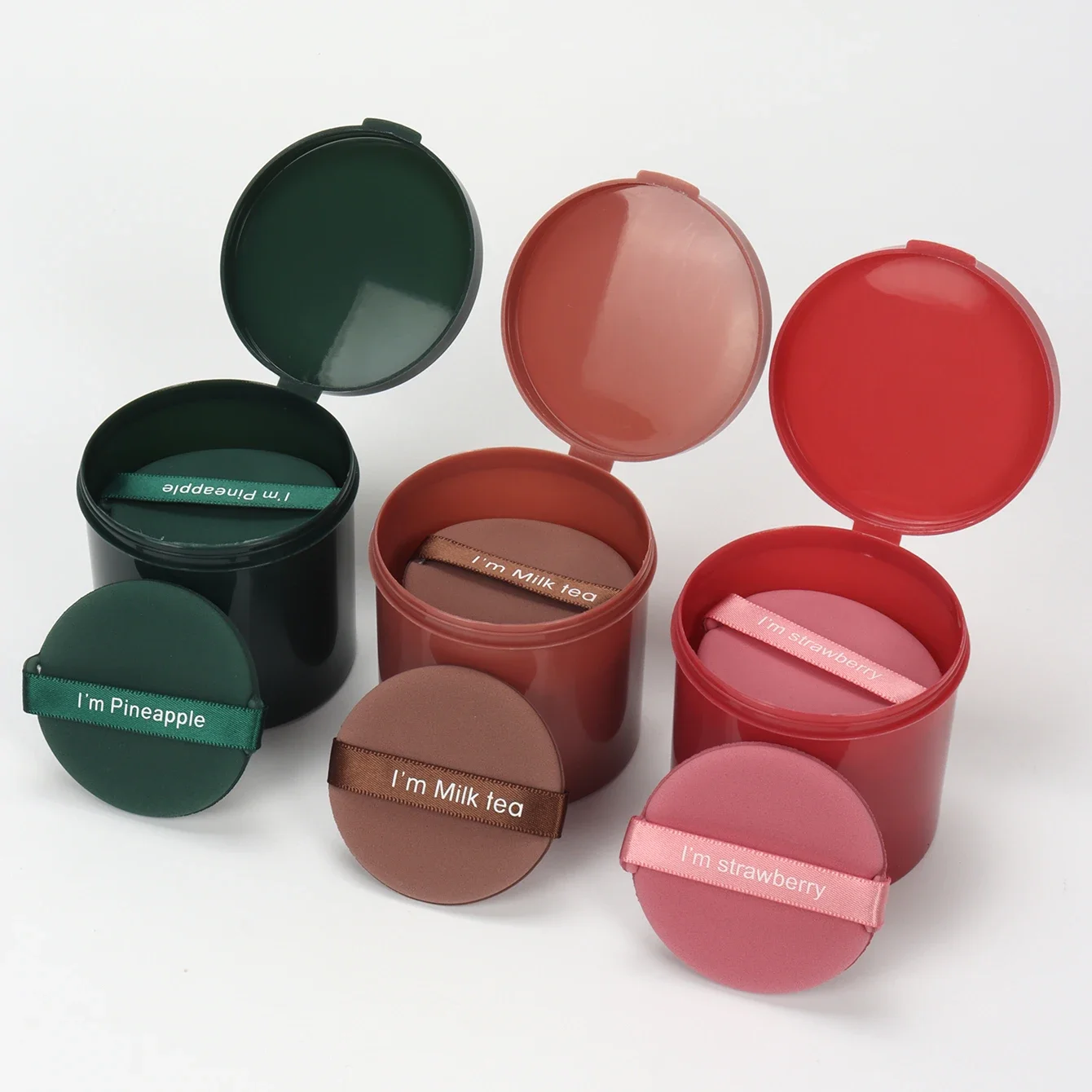 7pcs Powder Puff Prevents Bacteria Buildup Powder Puff Storage Box Evenly Applies Makeup Create a Flawless Makeup Look make up