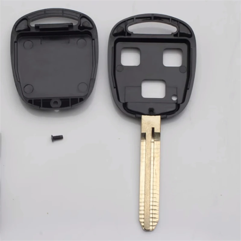 OEM 10Pcs Replacement Key Case 3Button Transponder Remote Key Shell For Toyota RAV4 Prado Tarago Corolla