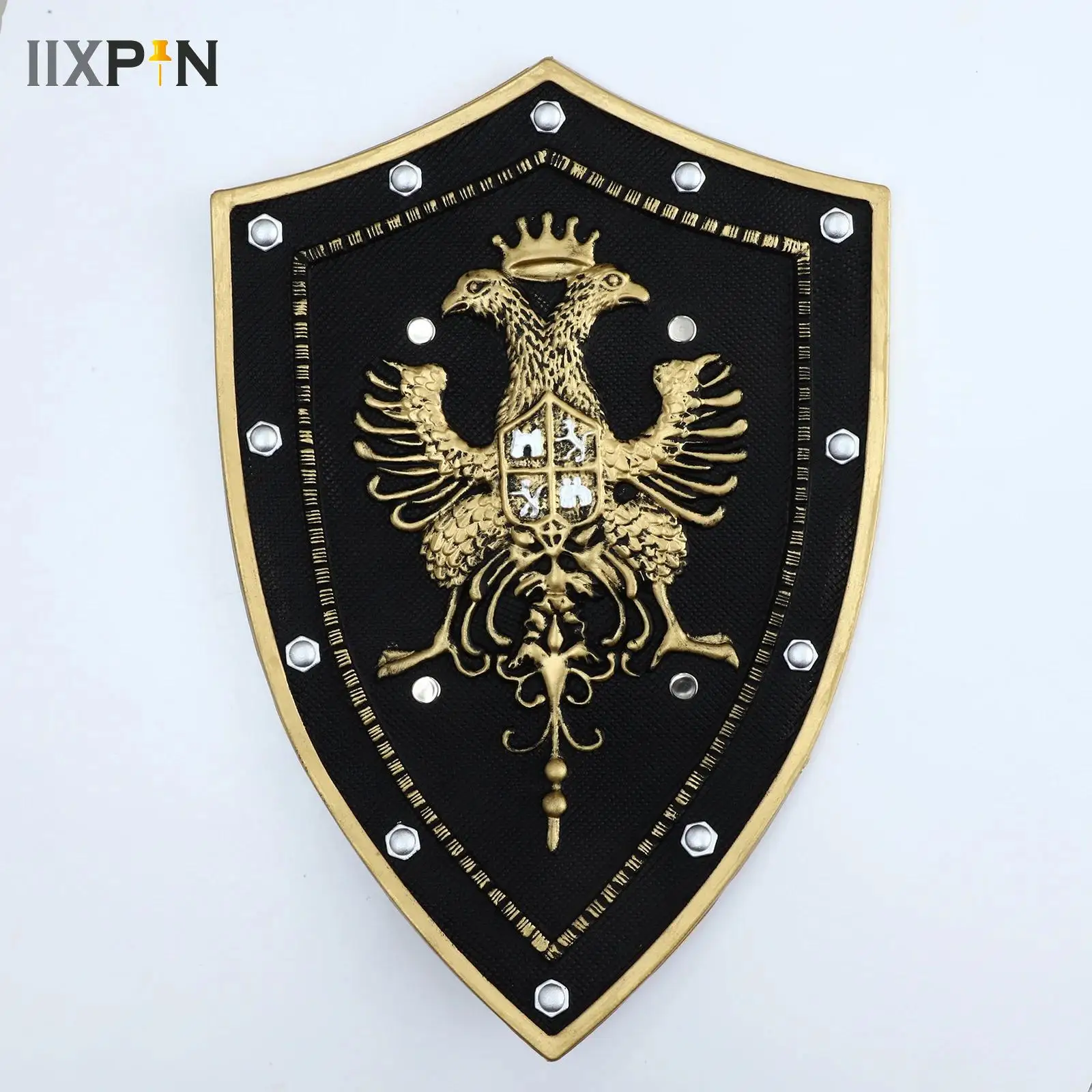 

Medieval Warrior Royal Guard Shield Vintage Halloween Cosplay Ancient Rome Prop Movie Game Anime Role Play Link Cos Gift Plastic