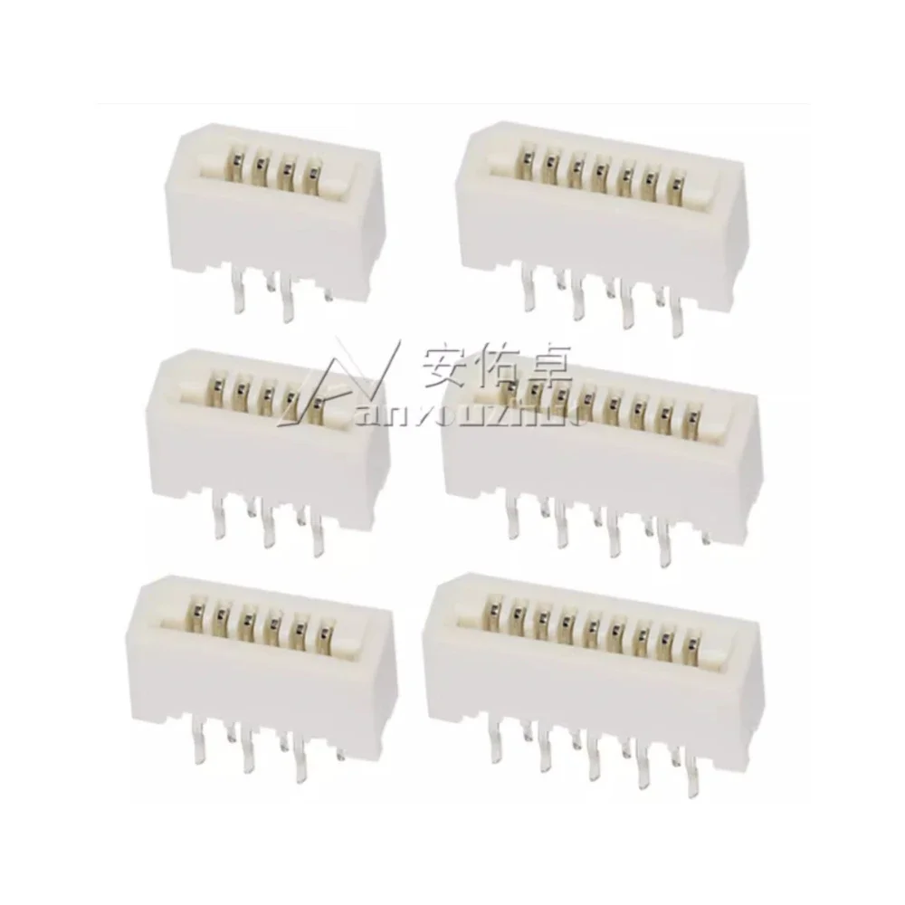 10pcs FPC FFC 1mm 1.0mm 4 5 6 7 8 9 10 11 12 13 14 15 16 17 18 20 22 24 25 26 28 30 Pin Straight Cable Connector for Electronics