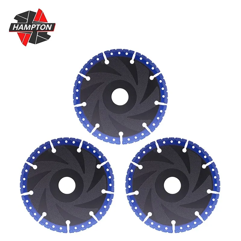 

HAMPTON Brazed Diamond Cutting Disc Circular Saw Blade for Steel Metal Stone Cast Iron Rebar Aluminum 100/115/125/150/180/230mm