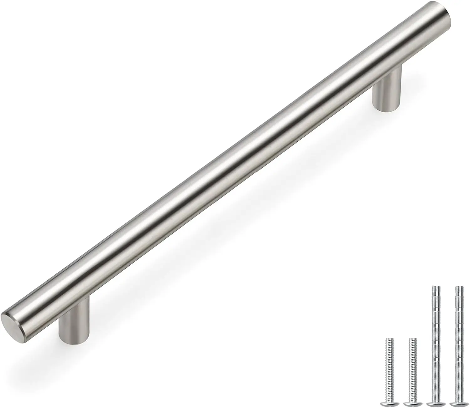 500 drawer pulls brushed nickel cabinet pulls euro style drawer handles 6 1 4 inch hole centers kitchen cupboard handles hardwar