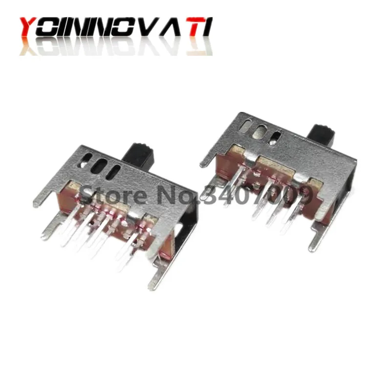 20 Pcs SS-23D03 SS-23D03-G5/G6 2P3T 3-Position 8 Pin Mini Horizontal Slide Switch 16mm x 12mm x 7mm SS23D03