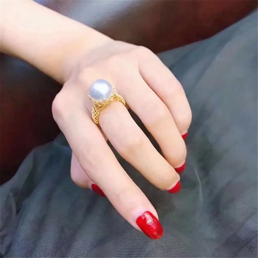 

Wholesale Classic 925 Silver Ring Accessorie Settings Adjustable Blank Pearl Ring Setting Base For Women Diy Jewelry Making J015