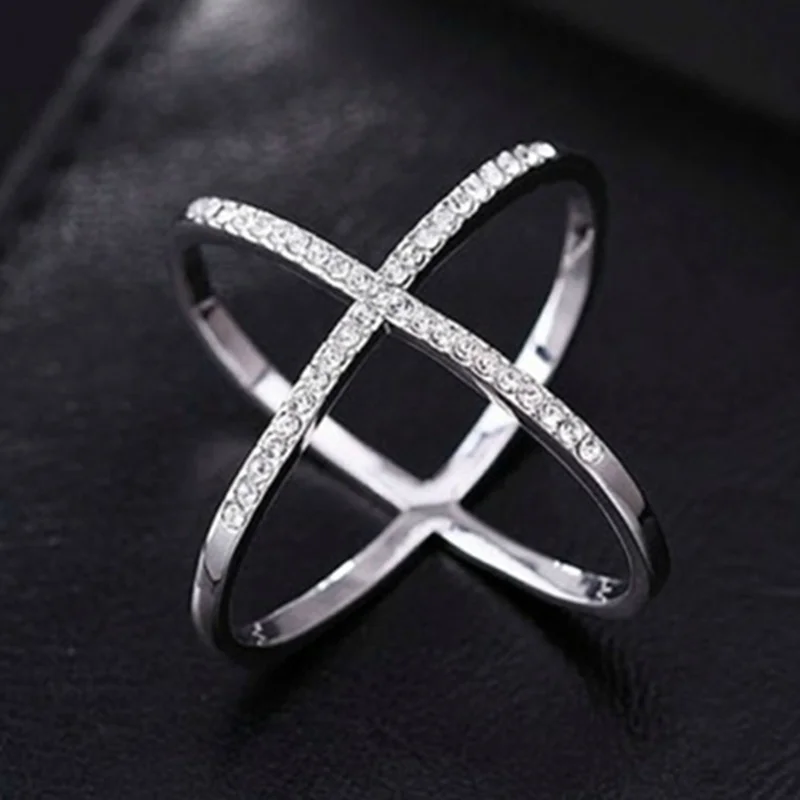 Crystal Brooches Cross Scarf Buckle For Women Hollow X Shape Scarves Buckle Brooch Fashion Jewelry Clothing Accesories