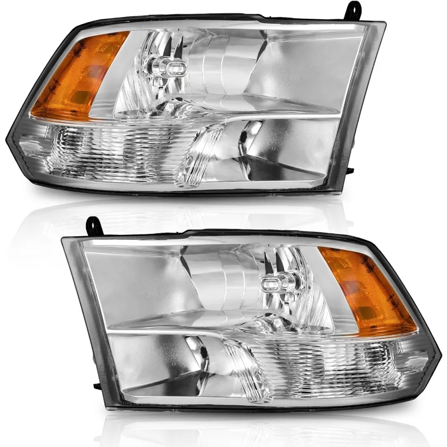 

Headlights for 0918 Dodge Ram 1500 and 1018 Dodge Ram 2500 3500 Models with Factory Quad Style Headlamp Replacement featuring C