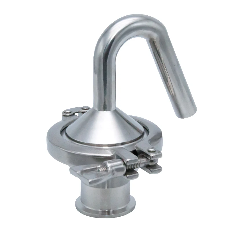 Sanitary SS304 Tri Clamp 1 Inch Exhaust Valve SGZ Type Manual Air Pressure Release For Beer Fermentation Tank Pressure Reducing