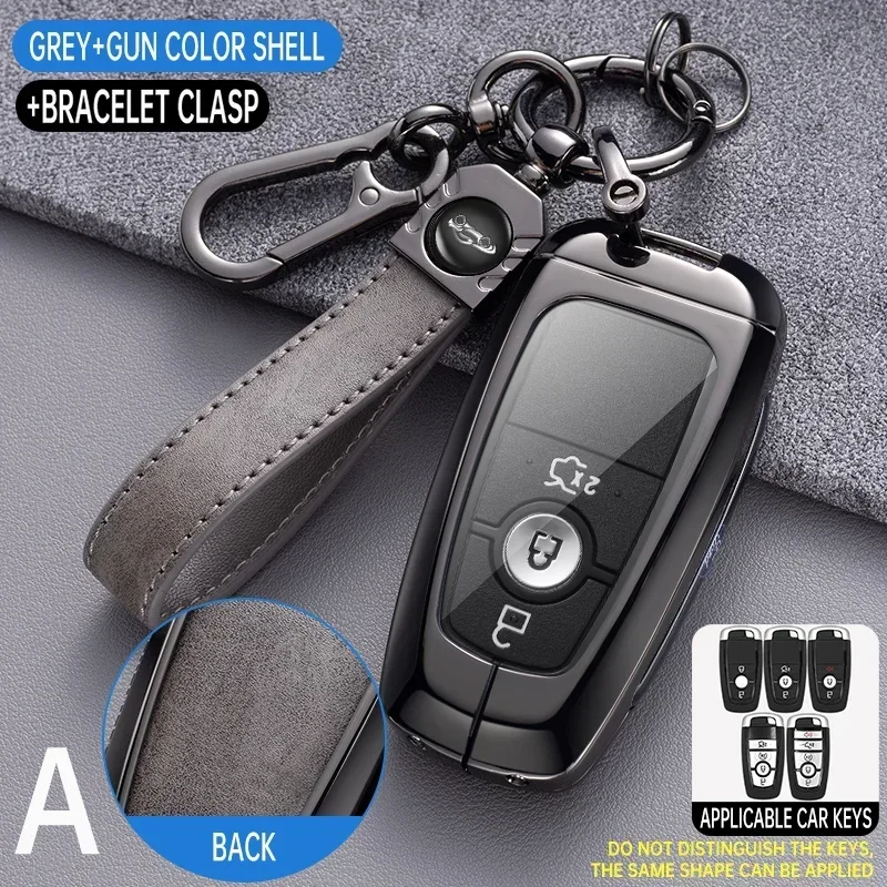 حافظة مفاتيح السيارة غطاء كامل لفورد فيوجن موستانج اكسبلورر F150 F250 F350 EcoSport Edge S-MAX رينجر لينكولن مونديو