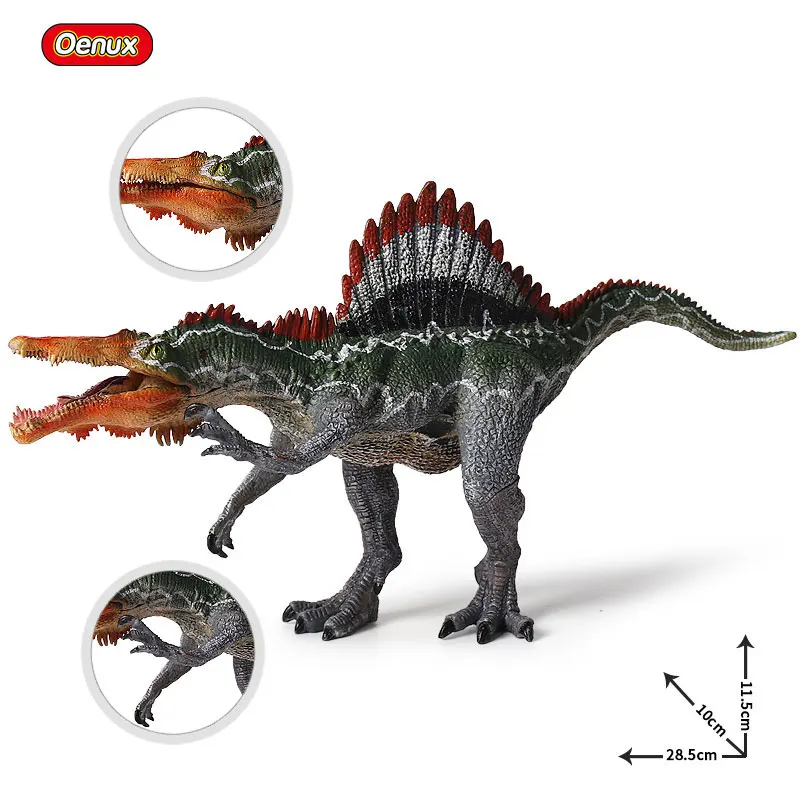 Prehistoric Jurassic Dinosaur S. marocannus Spinosaurus Mouth Can Open Model Action Figures Educational&Collection Toys