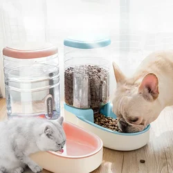 Automatic Cat Dog Feeder Waterer Pet Food Dispensers for Dog Cat  3.8L Large Capacity Cat Water Bowl Pet Drinker Dog Accessories