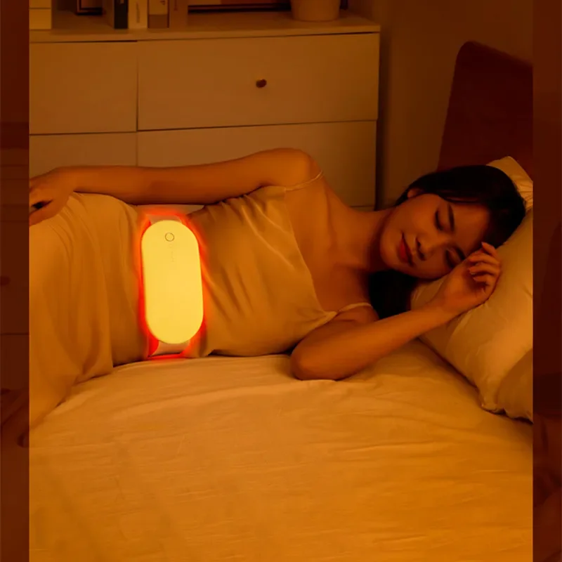 Alta qualidade portátil recarregável cuidados menstruais alívio da dor calor cintura barriga aquecida cinto de massagem mais quente