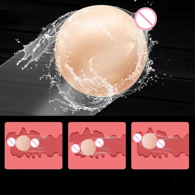 1/5/10Pcs Reusable Silicone Beads Male Penis Sleeve Extender Ball  Head Attachment Adult Sex Product Accessories view 5