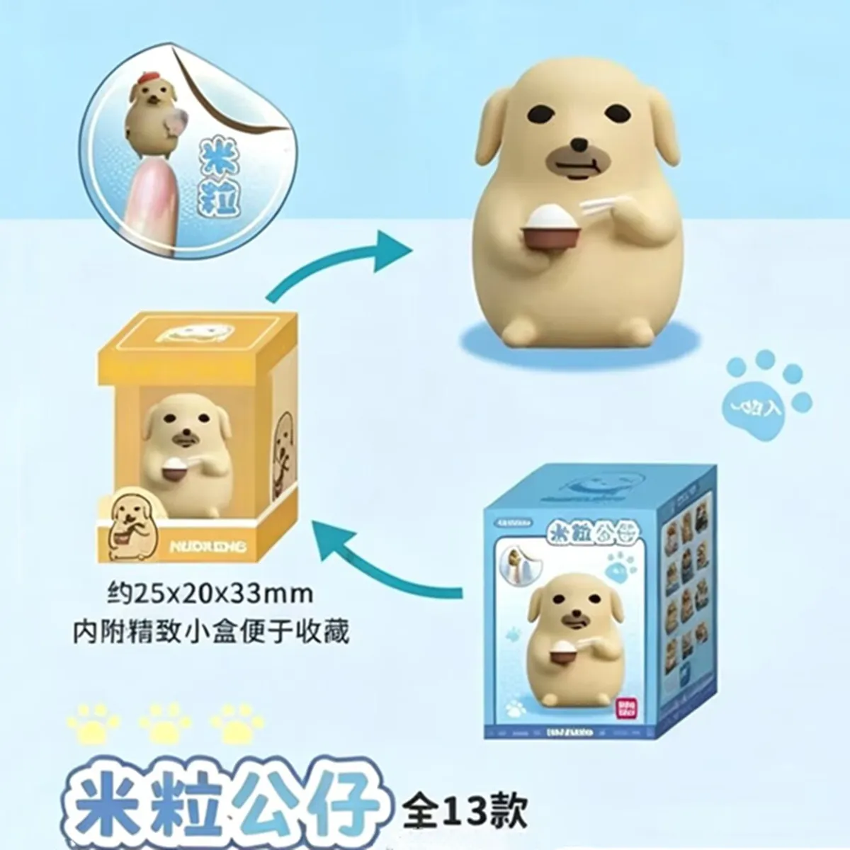 JANDOOM Original Anime Nudaeng Blind Box Anime Mini Action Figure Cartoon Model Doll Ornament Collection Gift