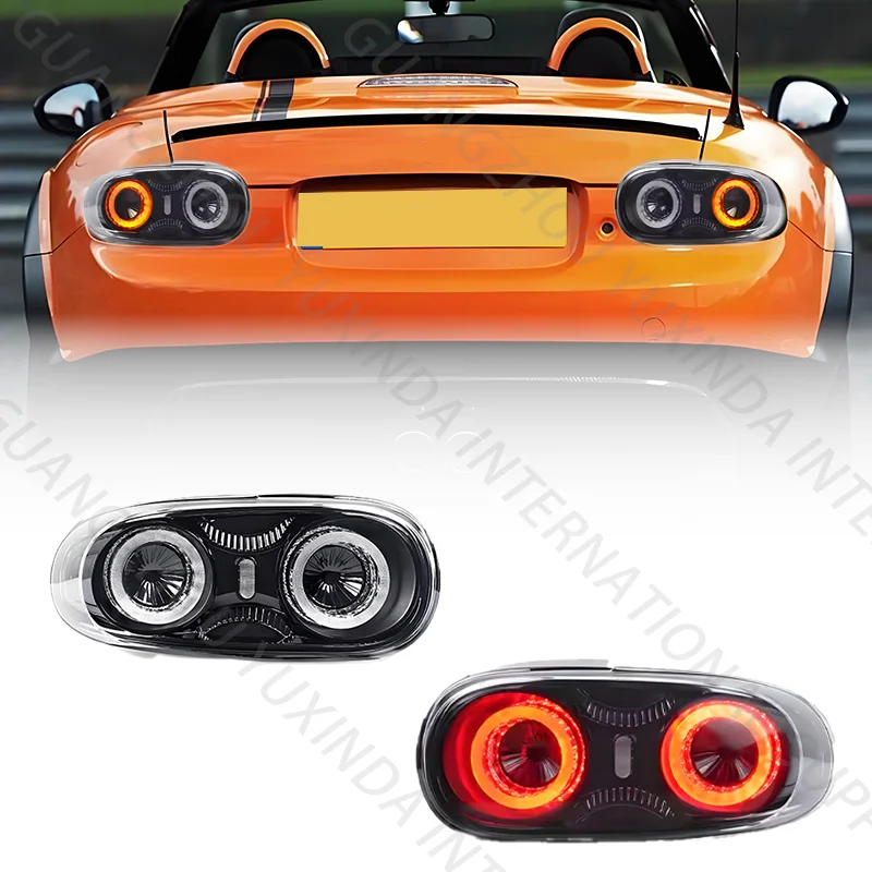 عالية الجودة LED لمبة خلفية لمازدا MX-5 NC 2005-2015 المصابيح الخلفية Emark المعتمدة ضوء الدخان النهار تشغيل ضوء
