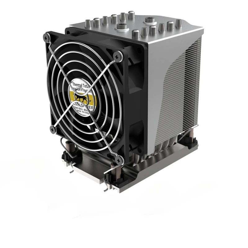 4U Height LGA 4189 Server Radiator 6 Heat Pipe, Large Air Volume, Can Be Equipped with Ultra-micro 8380H