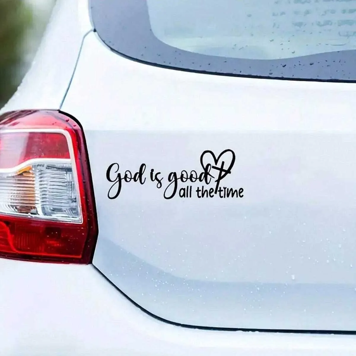 Calcomanía para coche de vinilo con la frase 'Dios siempre es bueno', calcomanía bíblica basada en la fe cristiana, calcomanía motivacional para ventana de coche