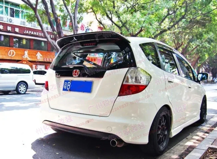 مناسبة لهوندا 09 | 10 | 11 | 12 Fit SPOON Tail/Fit GE6 GE8 ملعقة من ألياف الكربون الذيل العلوي الجناح 2025 #5