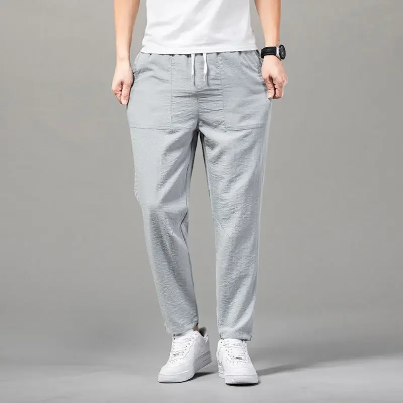 Long Trousers for Men Pocket Slacks Sale Harajuku Fashion Casual Pants Man Korean Style Cheap Plus Size Xxxl Original Clothing