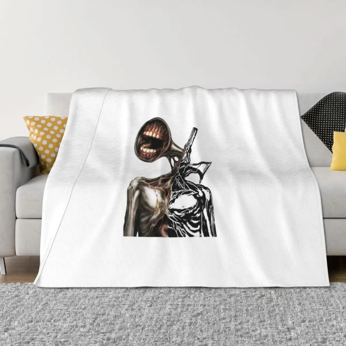 

siren head creepypasta creature Throw Blanket Loose Large Blankets For Baby blankets and throws Blankets