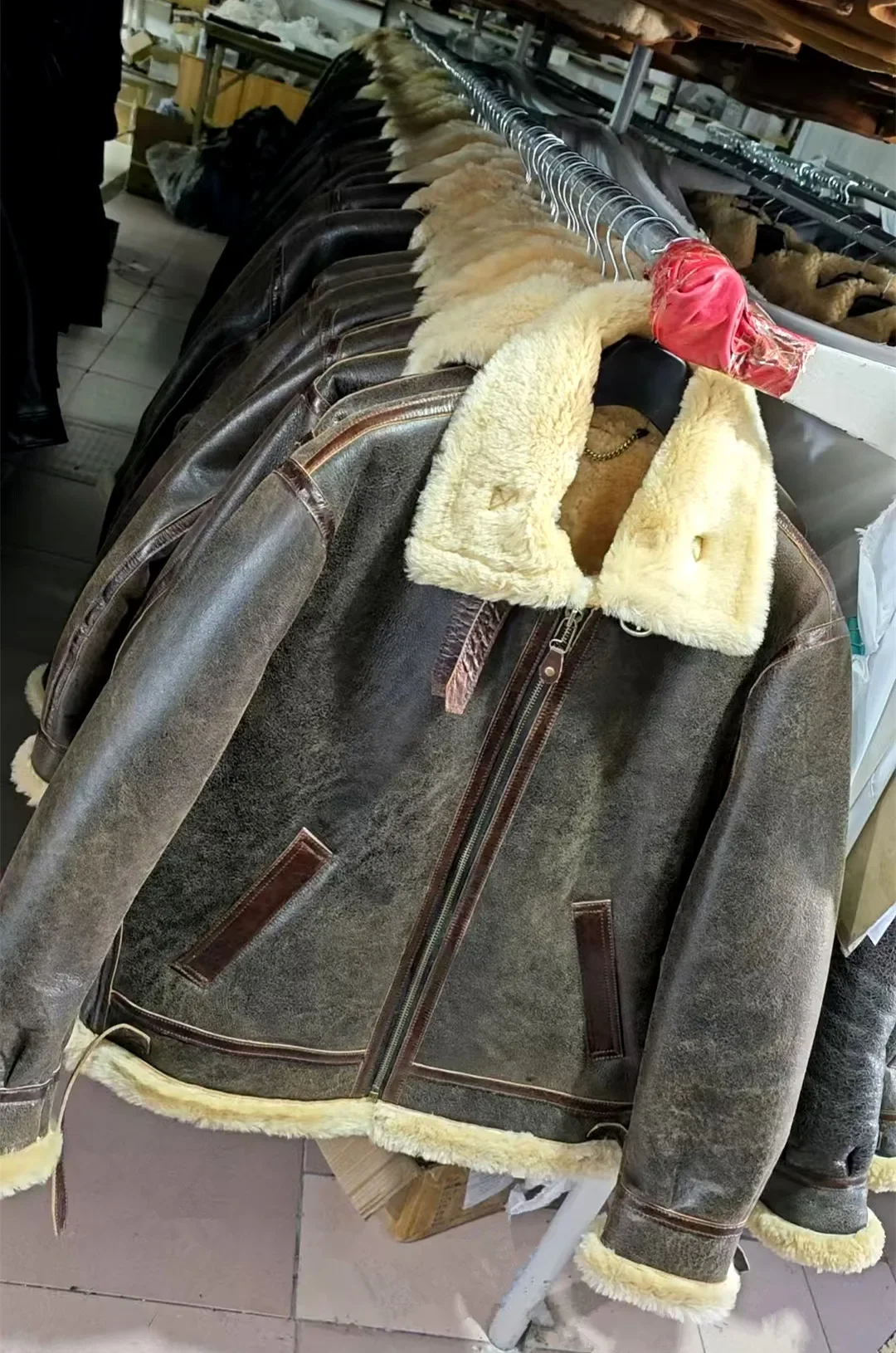 Beige fur