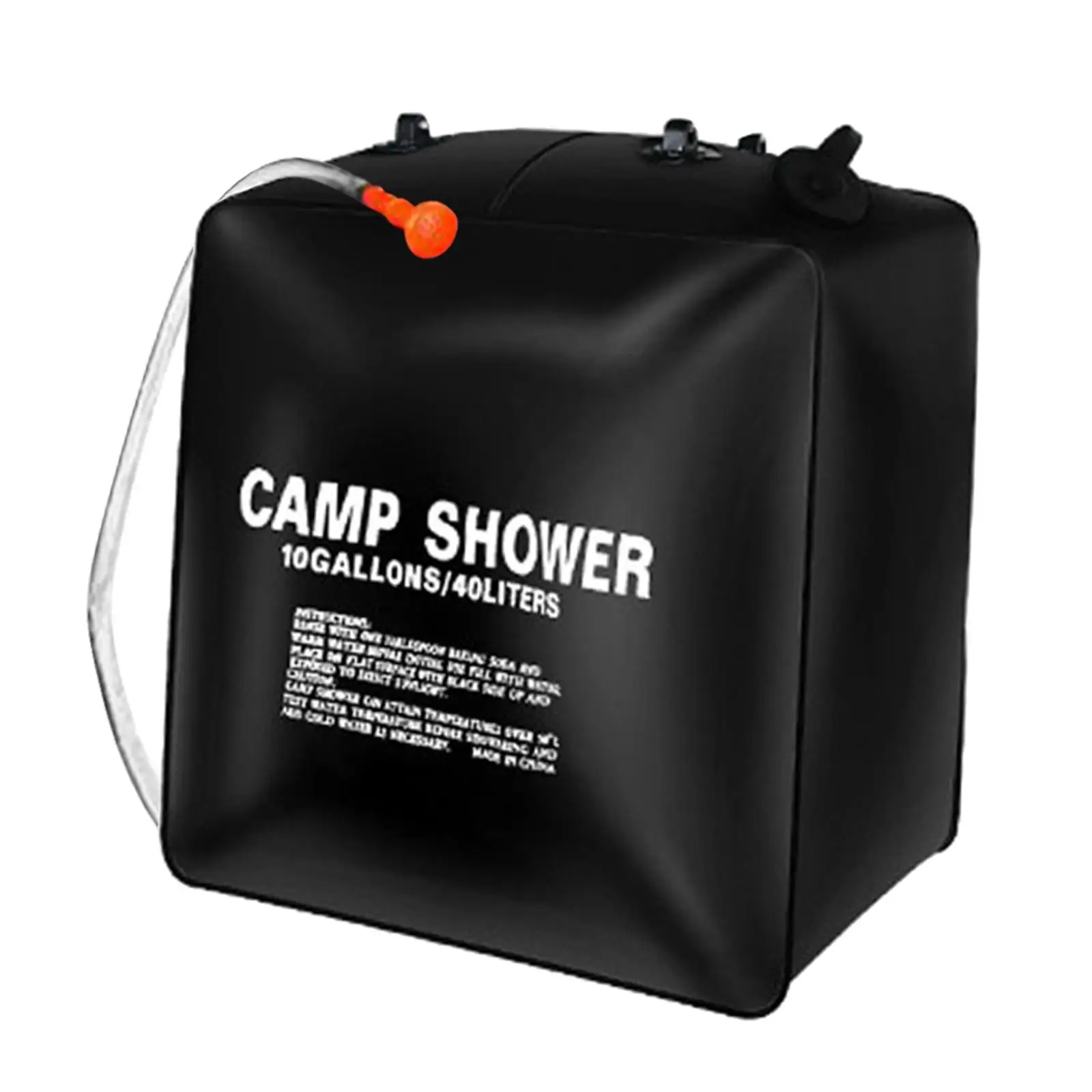 10 gallons/40L Solar Natural Heating Camping Hot Water Outdoor Hiking Climbing