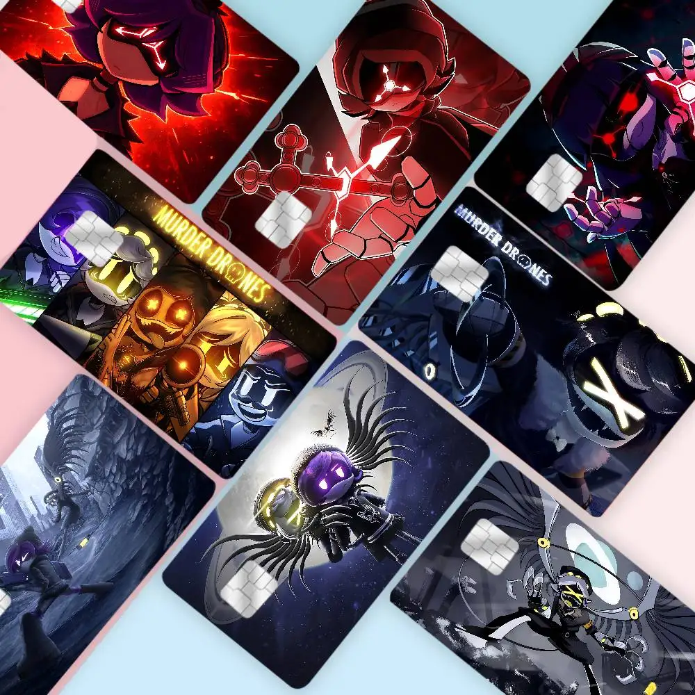 Anime M-Murder D-Drones Anmie Sticker Film Skin Cover for Credit Card Debit Bank Card Front