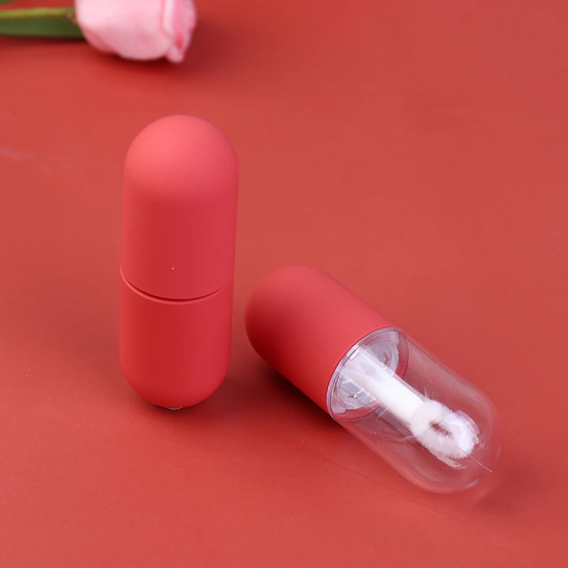 4.5ML Lip Gloss Capsule Tube Mini Cute Portable Capsule Lipstick Bottles Refillable Transparent Gloss Lip Oil Wand Tube
