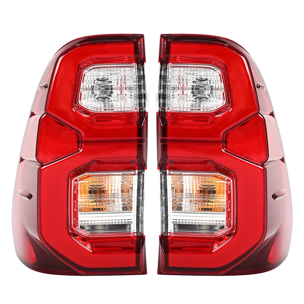 Auto Rear Lights Turn Signal, Reverse Brake Light Lamp, Fit for Toyota Hilux, Revo, Rocco, 2020-2023, Tail Lamps, Work Light