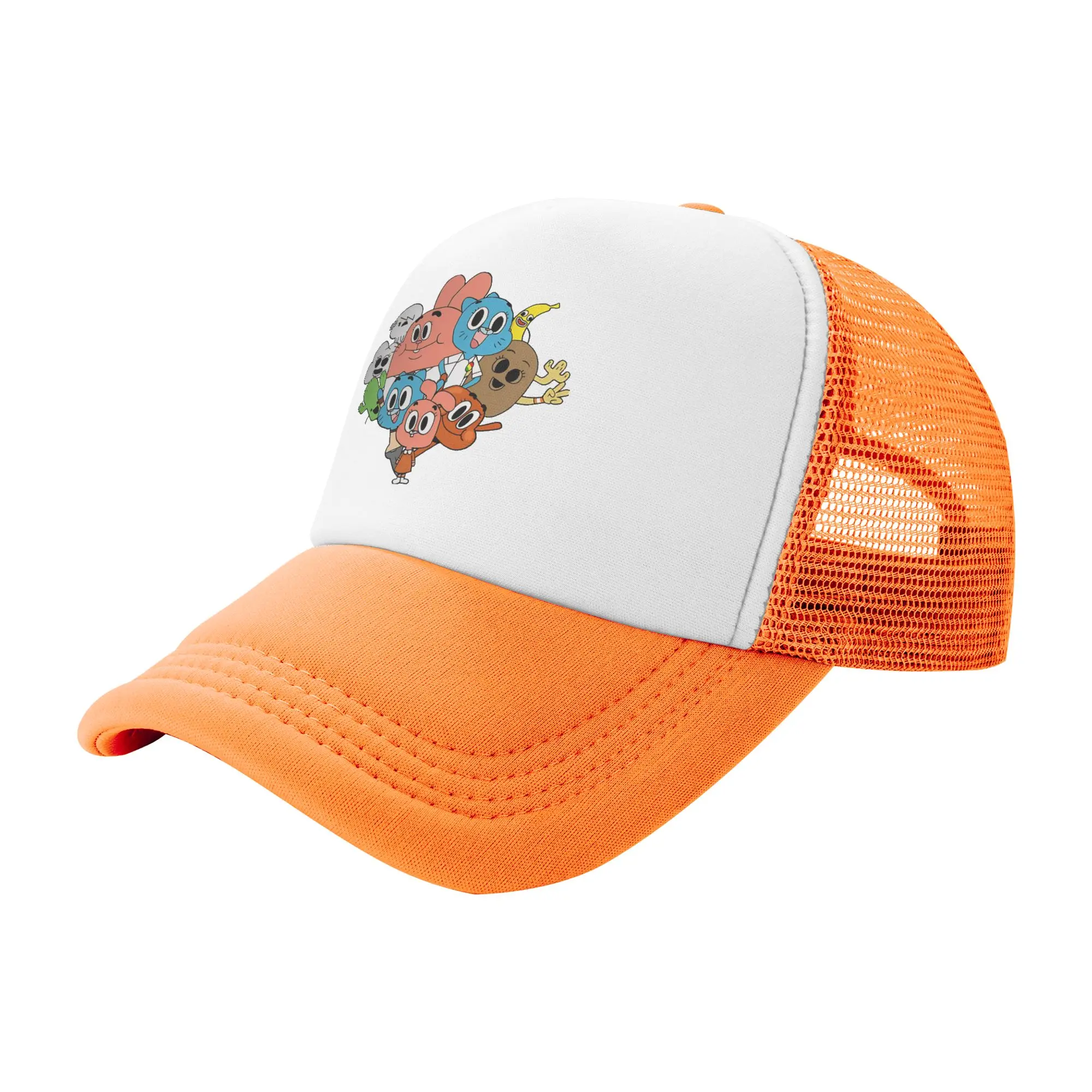 Comedy Series Cartoon Gumballs  Mesh Baseball Caps Men Women Hip-Hop Sun Hats  Hats Adjustable Racing Cap Spring Trucker Caps