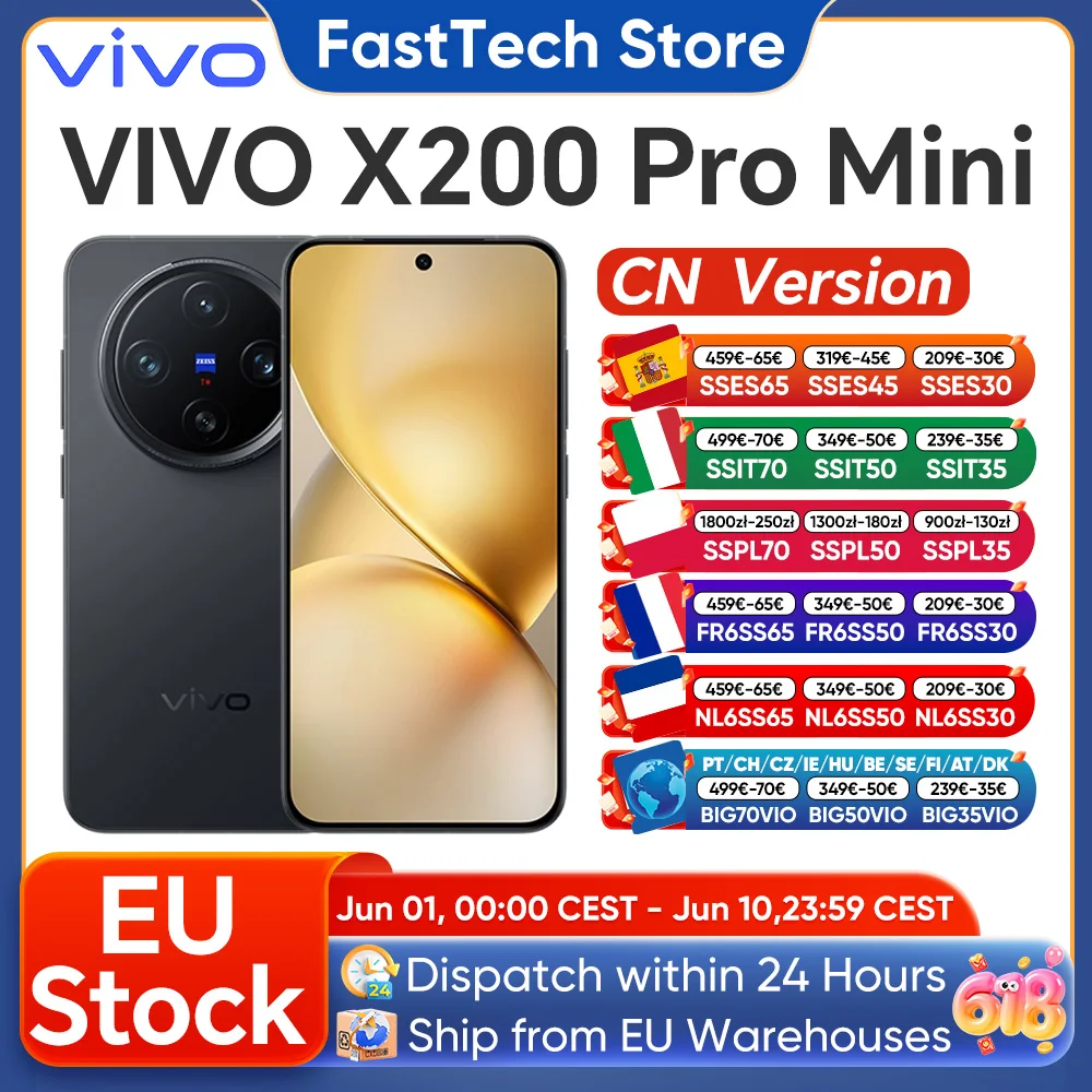 VIVO X200 Pro Mini OriginOs 5 Écran AMOLED 6,31 pouces 120 Hz Dimensity OTA 5700 mAh 90 W Appareil photo 50 MP Prise en charge Google Version CN VIVO Nouveau