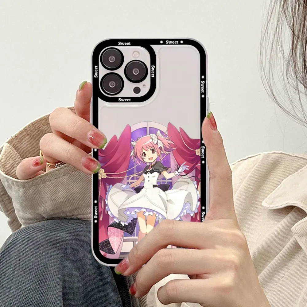 Puella Magi Madoka Magica Phone Case For iPhone 15 13 14 Pro Max XS XR 12 11 Pro 13 Mini Soft Clear Back Cover